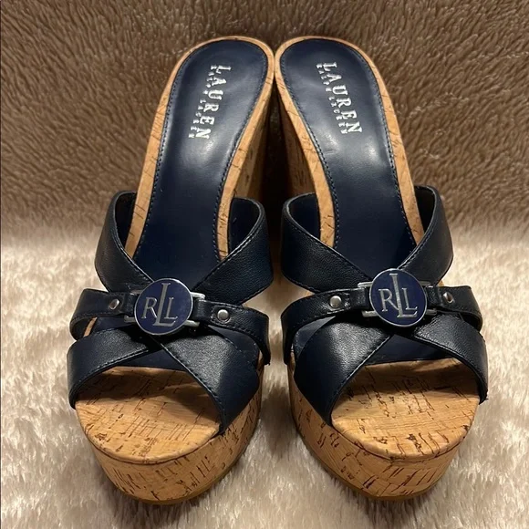 LAUREN by RALPH LAUREN Heidi Cork Platform Sandals - Picture 2 of 13